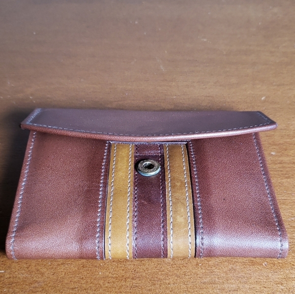 Hugo Bosca Genuine Leather Tri-Fold Pocket Card Wallet 6 Key Loop Holder - Picture 7 of 7